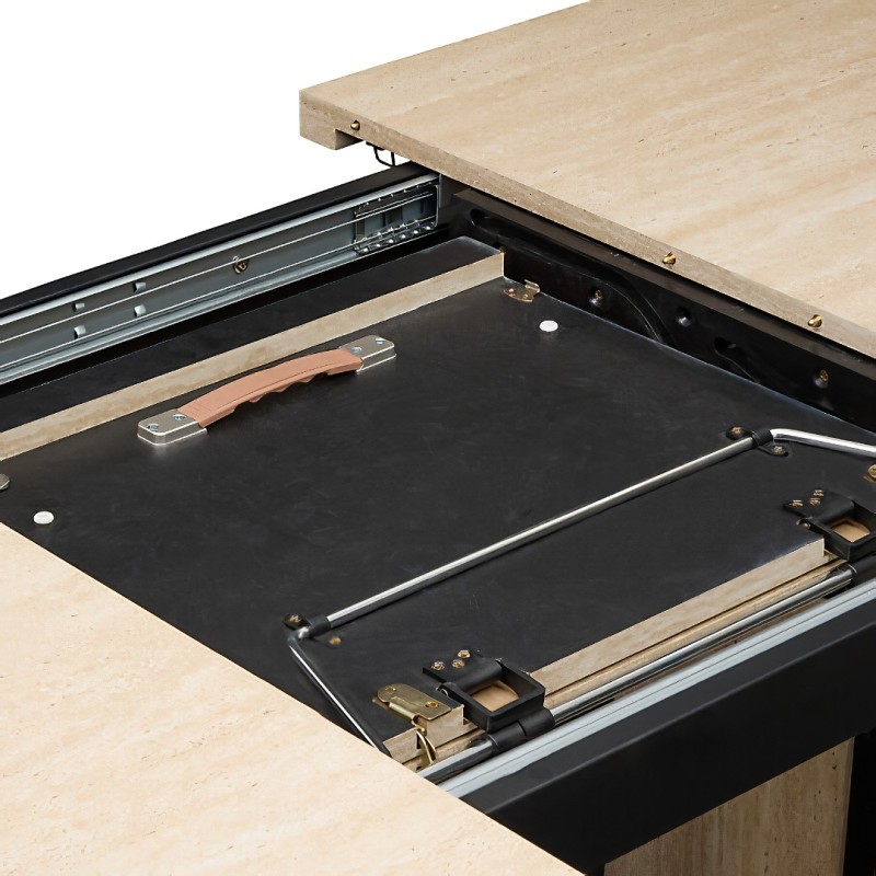 Masa dining extensibila Tino, MDF, bej, L.160/210 cm, 213137
