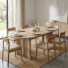 Masa dining extensibila Tino, MDF, bej, L.160/210 cm, 213137