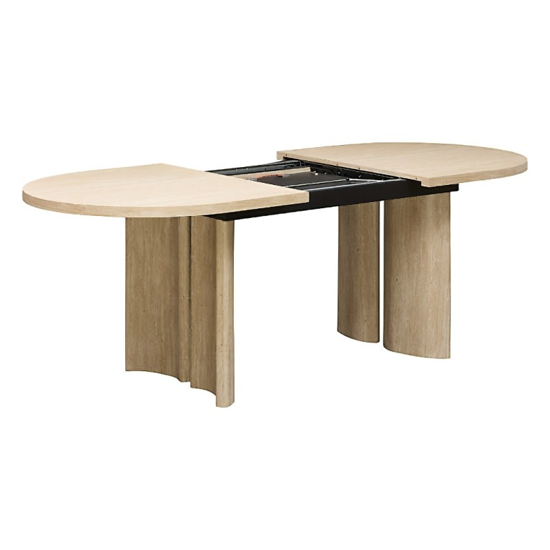 Masa dining extensibila Tino, MDF, bej, L.160/210 cm, 213137