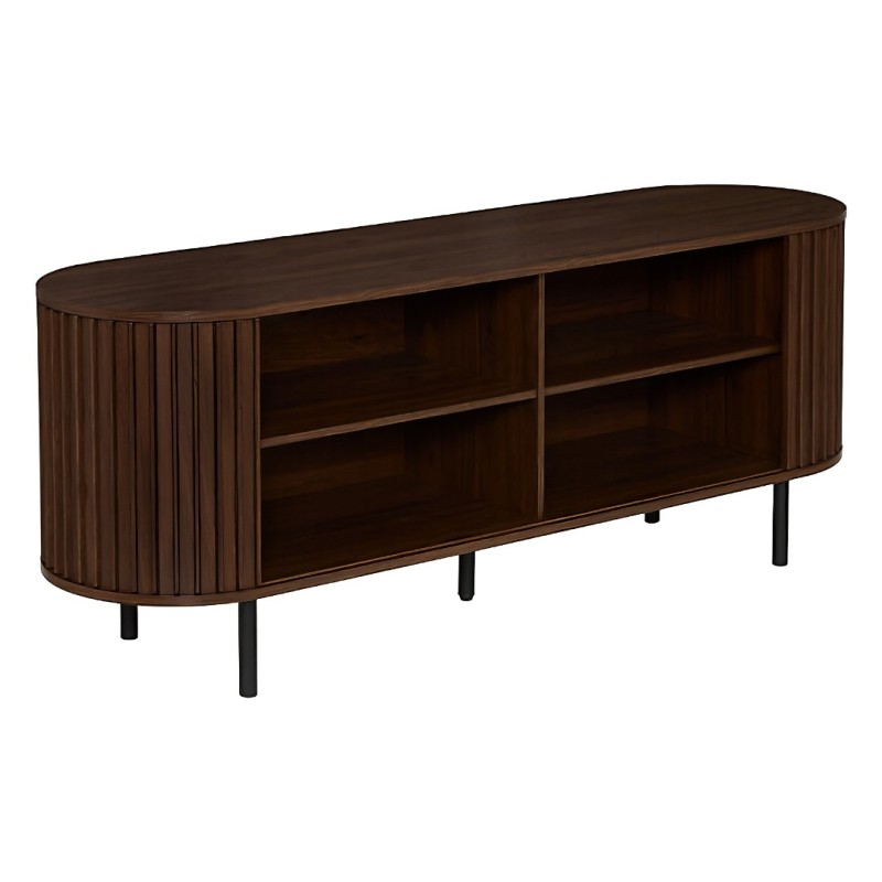Comoda TV Alcove, MDF, maro, 2 usi, L.140 cm, 213140