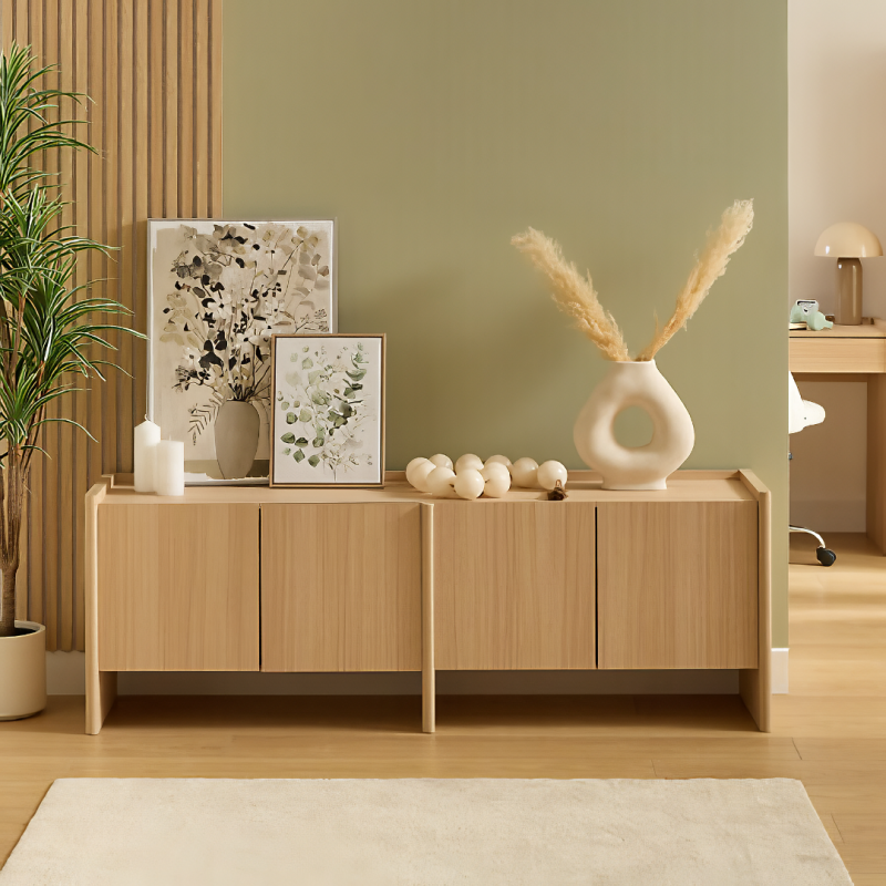 Comoda TV John, MDF, bej, L.171 cm, 213143