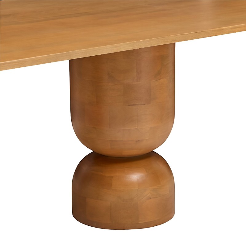 Masa dining Netsi, lemn de mango, bej, L.200 cm, 213163