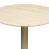 Masa bar Voluto, MDF, bej, efect travertin, D.70 cm, 213177B