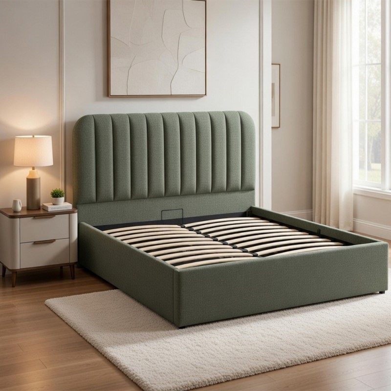 Pat Cala, PAL, textil, verde khaki, 160x200 cm, 213179B