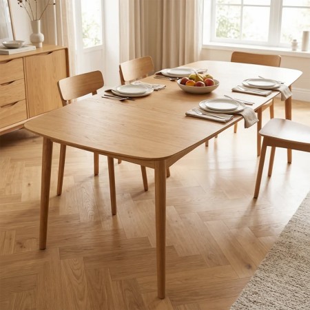Masa dining extensibila Tilda, MDF, bej, L.160/200 cm, 213187 