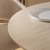 Masa dining Auren, MDF, ceramica, bej, D.120 cm, 213188