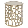 Masuta de cafea Mesh, metal, aurie, D.36 cm, 213190