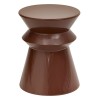 Masuta de cafea Maya, metal, maro ciocolatiu, D.35 cm, 213195B