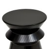 Masuta de cafea Maya, metal, neagra, D.35 cm, 213195C