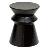 Masuta de cafea Maya, metal, neagra, D.35 cm, 213195C