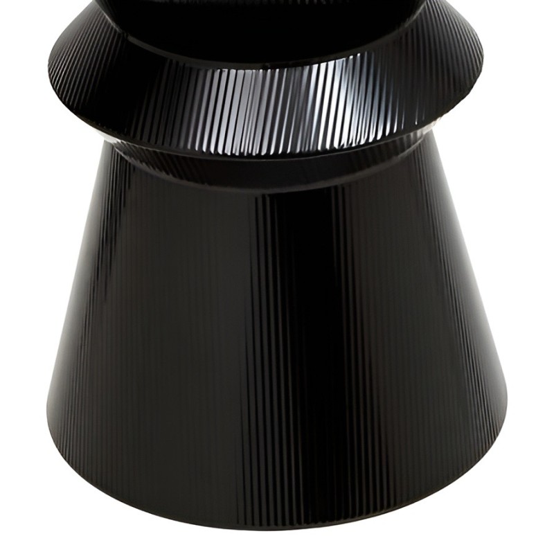 Masuta de cafea Maya, metal, neagra, D.35 cm, 213195C