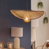 Suspensie Adelia, metal, bumbac, 1XE27, L.58 cm, 213711