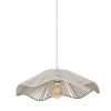 Suspensie Galt, metal, bumbac, alb, 1XE27, D.38 cm, 213715