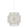 Suspensie Liby, metal, bumbac, alb, 1XE27, D.38 cm, 213716