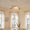 Suspensie Alara, metal, PVC, poliester, textil bej, 1XE27, L.69 cm, 213718