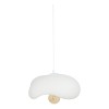 Suspensie Teiva, metal, polietilena, alb, 1XE27, L.45 cm, 213722