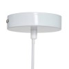 Suspensie Teiva, metal, polietilena, alb, 1XE27, L.45 cm, 213722