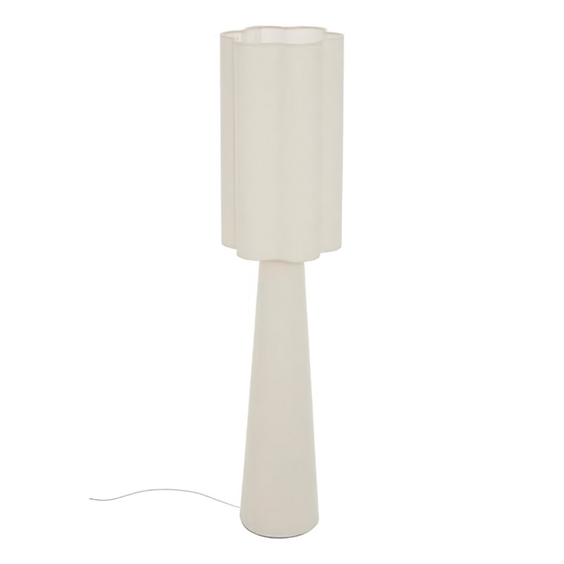 Lampadar Blanca, metal, ciment, PVC, bej, 2XE27, H.124 cm, 213724