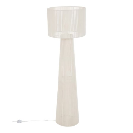 Lampadar Adria, metal, bumbac, alb, 1XE27, H.145 cm, 213725 