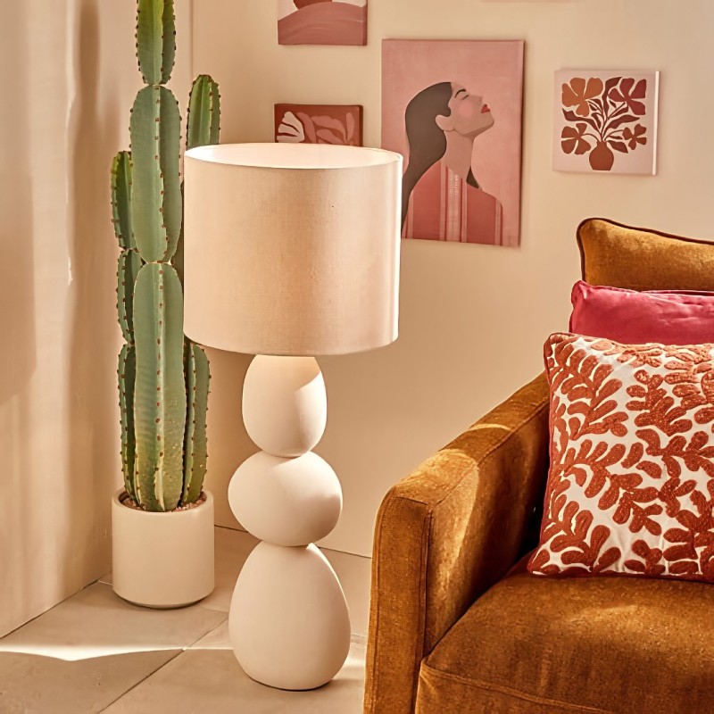 Lampadar Alitha, ceramica, bej, 1XE27, H.100 cm, 213727