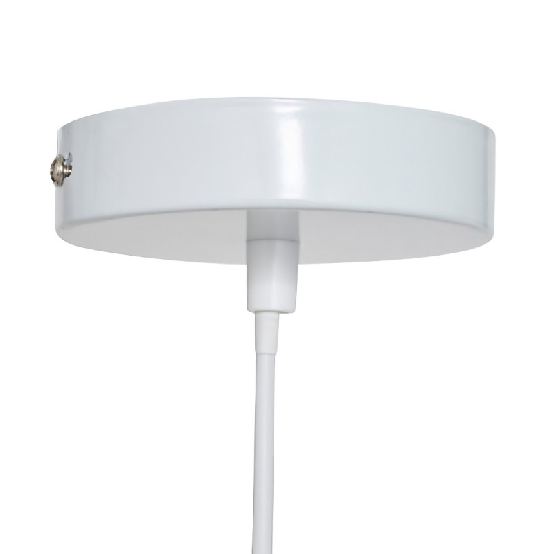 Suspensie Delcia, metal, alb, 1XE27, D.45 cm, 213760