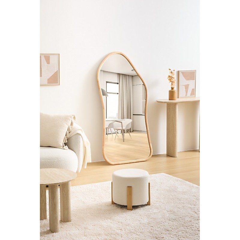 Oglinda Tamy, MDF, sticla, bej, H.150 cm, 213800