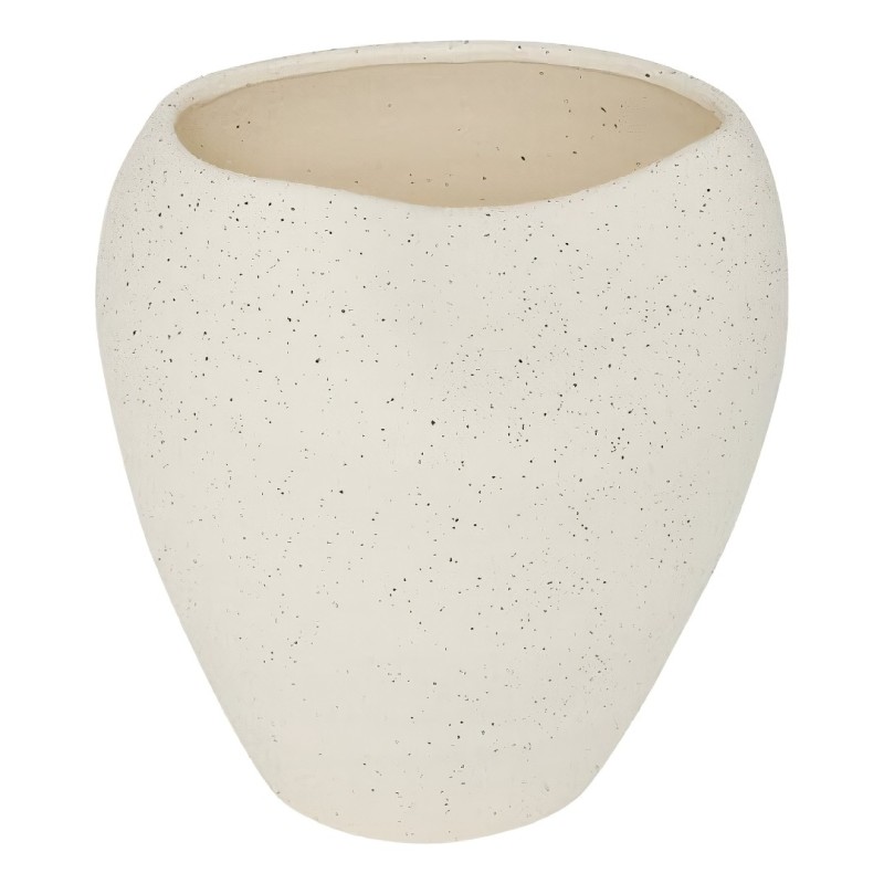Vaza Sien, ceramica, alba, D.27 cm, 214001