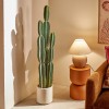 Cactus artificial Sien, ghiveci plastic, H.132 cm, 214009