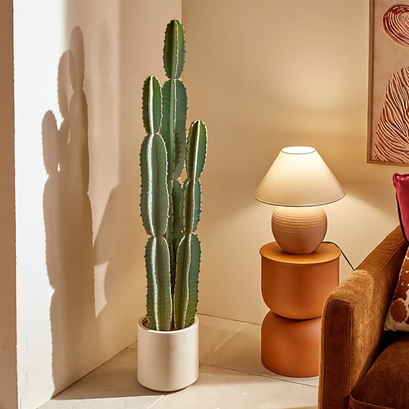Cactus artificial Sien, ghiveci plastic, H.132 cm, 214009