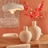 Vaza Ted, ceramica, alba, H.33 cm, 214119