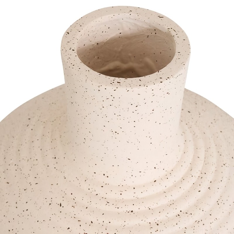 Vaza Ted, ceramica, alba, H.33 cm, 214119