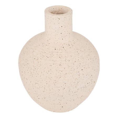 Vaza Ted, ceramica, alba, H.43 cm, 214120 