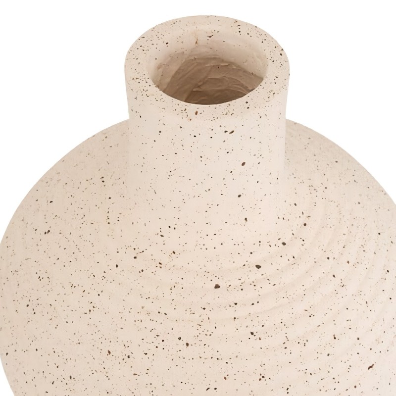 Vaza Ted, ceramica, alba, H.43 cm, 214120