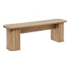 Bancheta Colva, MDF, bej, L.140 cm, 214200