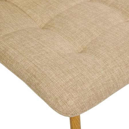 Scaun dining Sirac, metal, textil bej, H.84 cm, 214202A 