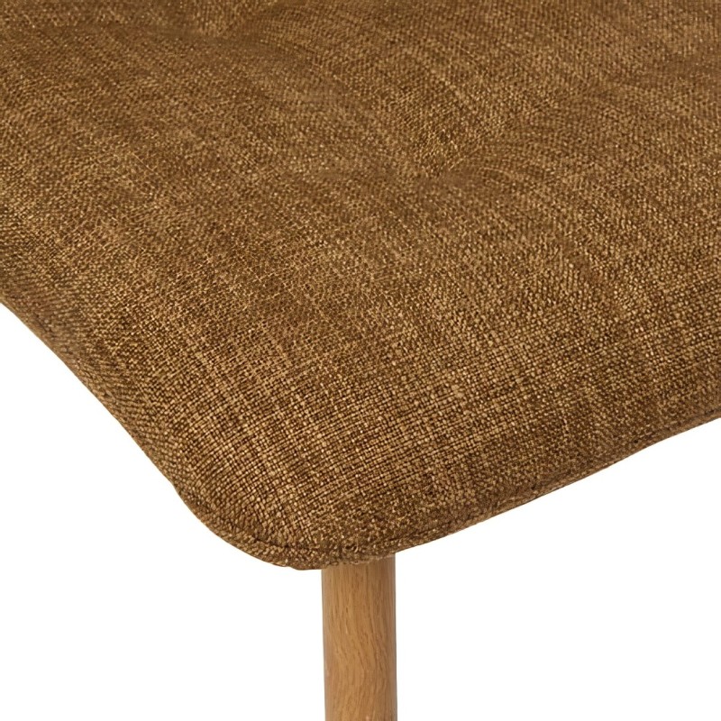 Scaun dining Sirac, metal, textil maro, H.84 cm, 214202B