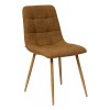 Scaun dining Sirac, metal, textil maro, H.84 cm, 214202B