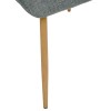 Scaun dining Sirac, metal, textil verde lime, H.84 cm, 214202C