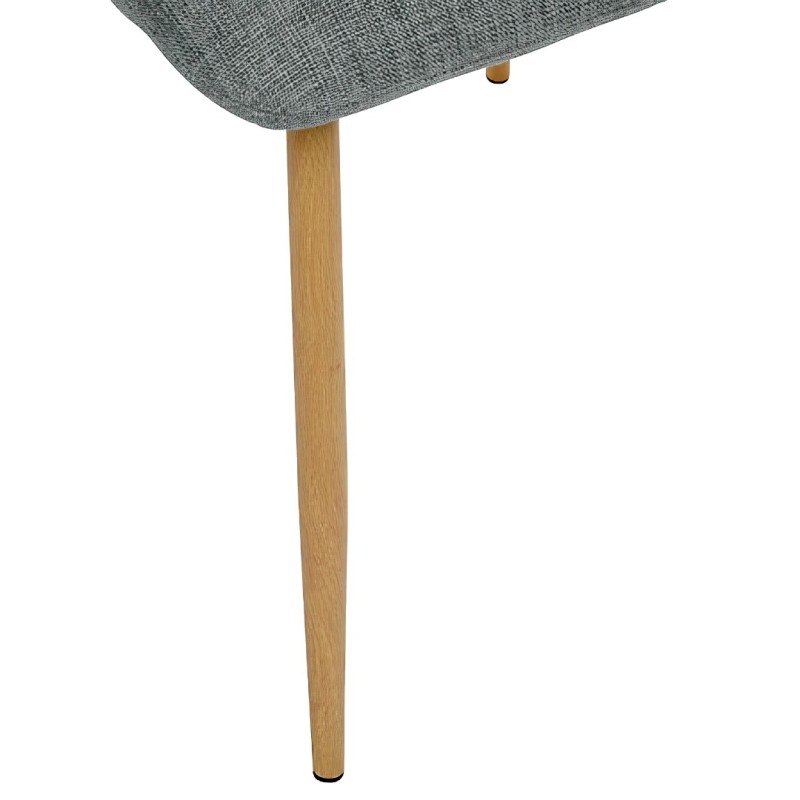 Scaun dining Sirac, metal, textil verde lime, H.84 cm, 214202C
