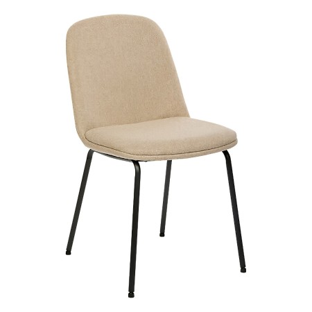 Scaun dining Neora, metal, poliester, bej, H.82 cm, 214204A 
