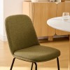 Scaun dining Neora, metal, poliester, verde cedar, H.82 cm, 214204C