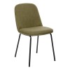 Scaun dining Neora, metal, poliester, verde cedar, H.82 cm, 214204C