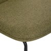 Scaun dining Neora, metal, poliester, verde cedar, H.82 cm, 214204C
