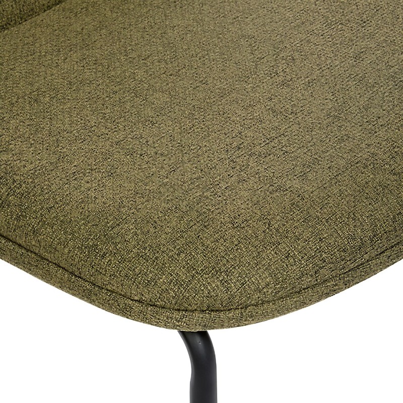 Scaun dining Neora, metal, poliester, verde cedar, H.82 cm, 214204C