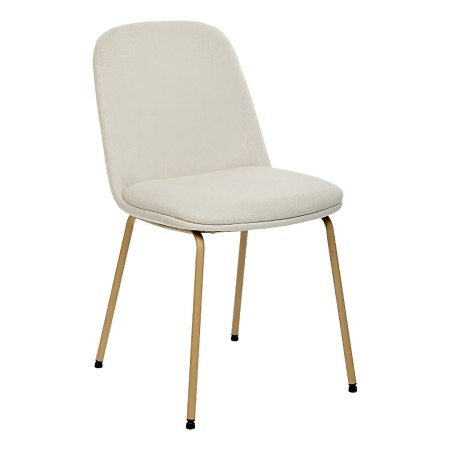 Scaun dining Neora, metal, poliester, ivoar, H.82 cm, 214204D 