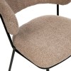 Scaun dining Alba, metal, poliester, bej, H.79 cm, 214205B