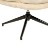 Fotoliu rotativ Harper, metal, poliester, bej, H.87 cm, 214212A