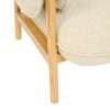 Fotoliu Ikaris, placaj frasin natural, boucle bej, H.83 cm, 214213