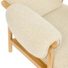 Fotoliu Ikaris, placaj frasin natural, boucle bej, H.83 cm, 214213