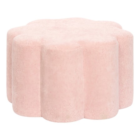Taburet Ottoman, MDF, textil roz, D.50 cm, 214216 